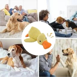 Mellow Dog Calming Duck, 2026 New Calming Duck Dog Toy, Calming Ducks Dog Toy, The Mellow Dogs Calming Pillow with Quacking Sound, Soft Stuffed Ducks - Thumbnail 6