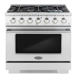 Cosmo 3 Piece Kitchen Appliance Package with 36" Freestanding Gas Range Kitchen Stove 24" Built-in Fully Integrated Dishwasher & French Door - Thumbnail 11