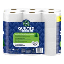 Quilted Northern Ultra Soft & Strong 2-Ply Toilet Paper, 18 Mega Rolls, 255 Sheets Per Roll - Thumbnail 14