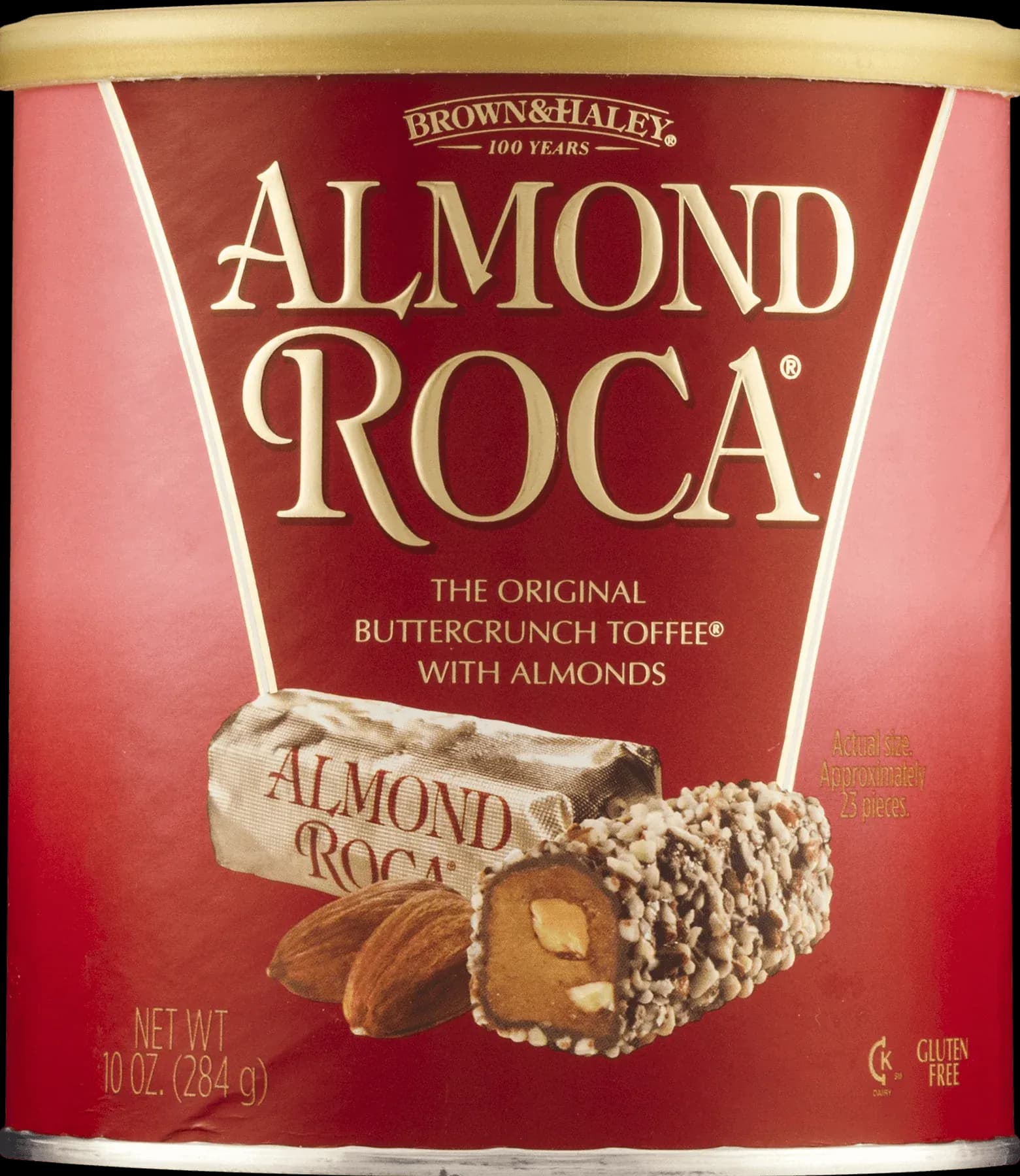 Brown & Haley Roca Buttercrunch Toffee with Chocolate & Almonds, 10 Oz