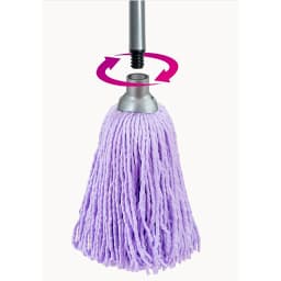 Reynera Microfiber Screw-in Strip Mop Head Refill, Lavender, 1 Count - Thumbnail 5