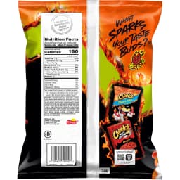 Cheetos Crunchy Flamin' Hot Limon, Cheese Flavored Snacks, 8.5 ounce Bag - Thumbnail 2