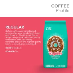 The Original Donut Shop, Regular Medium Roast Ground Coffee, Bagged 12 oz - Thumbnail 6