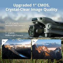 DJI Air 3S Fly More Combo (RC 2 Screen Remote) Drone with 1" CMOS Wide-Angle & Medium Tele Camera, 4K/60fps, Omnidirectional Sensing, Smart RTH, 3 - Thumbnail 5