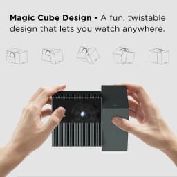 TCL PlayClube 1080P Portable Smart Projector with Google TV (New) - Magic Cube Design with 2.5 Hr Battery - Thumbnail 4