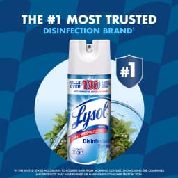 Lysol Disinfectant Spray, Sanitizing and Antibacterial Spray, Deodorizer, Spring Waterfall, 19 oz - Thumbnail 8