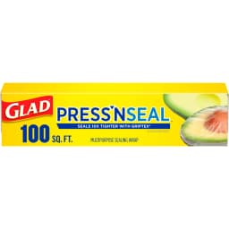 Glad Press'N Seal Multipurpose Sealing Food Wrap, 100 sq ft Roll - Thumbnail 1