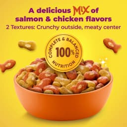 Meow Mix Tender Centers Dry Cat Food, Salmon & White Meat Chicken Flavors, 26 lb Bag - Thumbnail 3