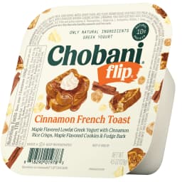 Chobani Flip Low-Fat Greek Yogurt Cinnamon French Toast 4.5 oz Cup - Thumbnail 6