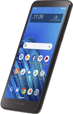 Motorola TracFone Moto E6 4G LTE Prepaid Smartphone Locked Black 32GB - Thumbnail 2