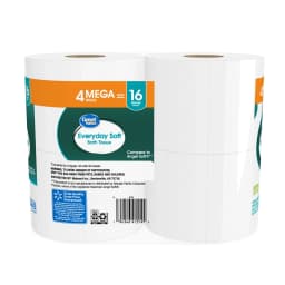 (12 pack) Great Value Everyday Soft Bath Tissue, 4 Count, Mega Rolls, Compare to Angel Soft® - Thumbnail 5