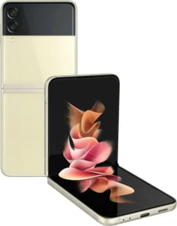 Samsung Galaxy Z Flip 3 5G SM-F711U1 128GB Cream (US Model) - Factory Unlocked Cell Phone - Thumbnail 3