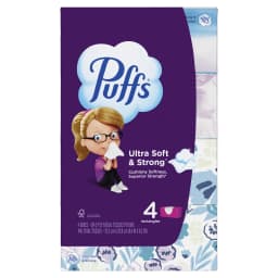 Puffs Ultra Soft Facial Tissues, 4 Family Size Boxes, 124 Facial Tissues per Box - Thumbnail 11