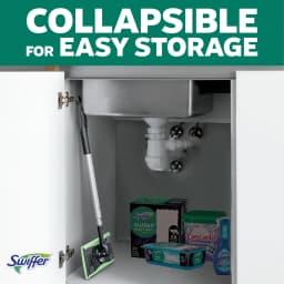 Swiffer Mop & Go Deluxe Kit with Dry & Wet Refills, 1 Handle + 2 Hair Magnet Dry Pads & Wet Pad Refills - Thumbnail 5
