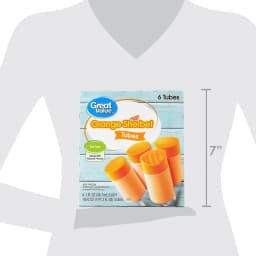 Great Value Orange Sherbet Tubes, 18 fl oz, 6 Pack - Thumbnail 6