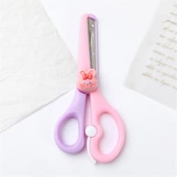 Left Handed Scissors for teen s, Blunt Tip Safety Scissors for Crafting, Home & Office Use, Comfort Grip, Paper Cutting Craft Scissors for Teen - Thumbnail 1