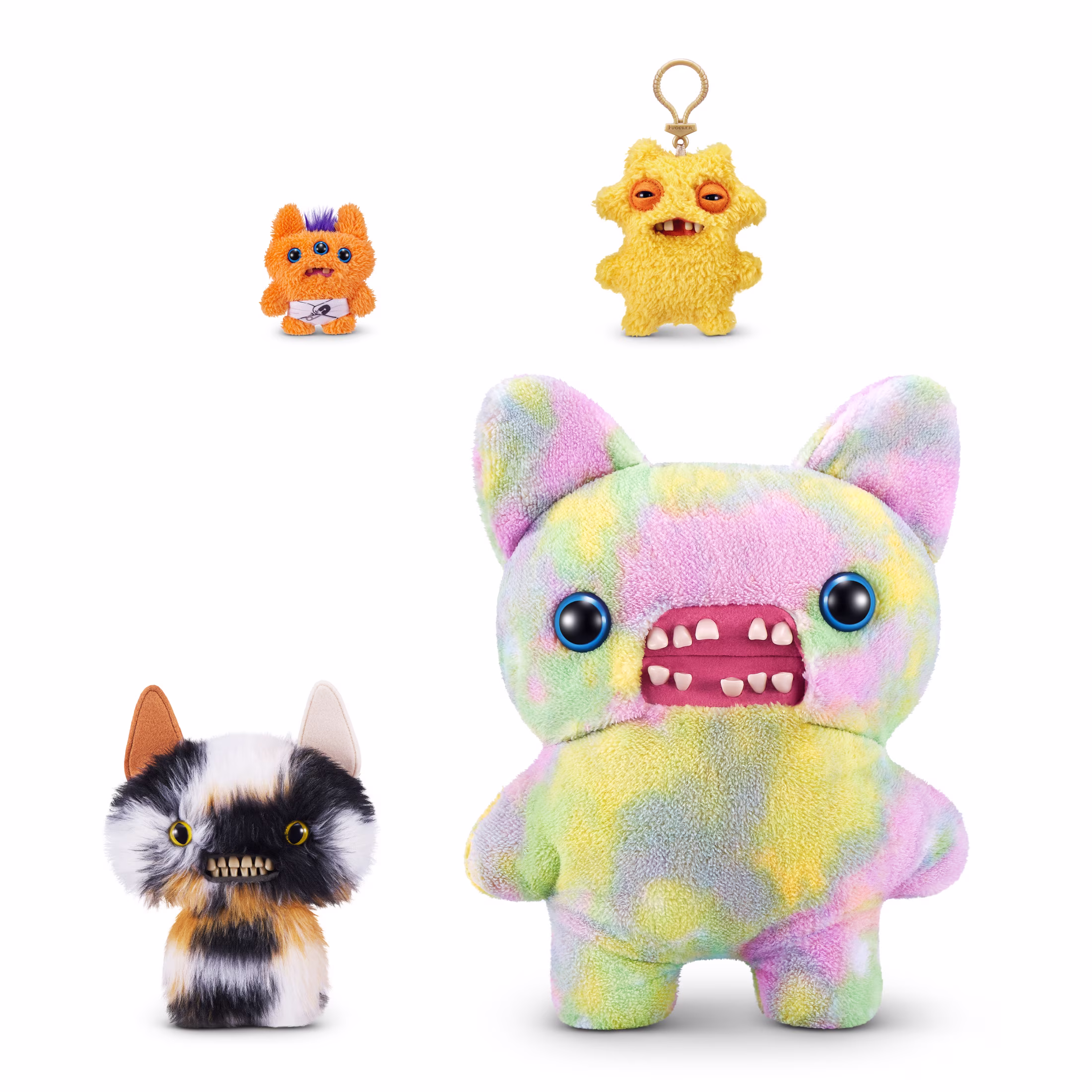 Fuggler Butt Ugly Pets 9 inch (Cheezee - Calico Cat), Ugly Monster Stuffed Animal Toy by ZURU - Thumbnail 4
