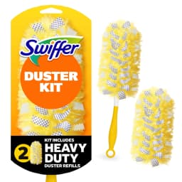 Swiffer Heavy Duty Duster Kit with Refills, Unscented, 1 Handle + 2 Refills - Thumbnail 1