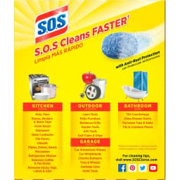 S.O.S Steel Wool Dish Scrubber Pads, 10 Pack - Thumbnail 11