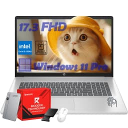 HP 17t Business Laptop Computer, 17.3" FHD Anti-Glare Display, Intel 10-Core i5-1334U, 32GB RAM + 1TB SSD - Thumbnail 1