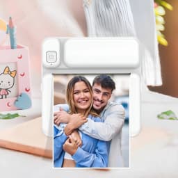 GJX Mini Thermal Bluetooth Photo Printers with 3 Rolls of Colored Paper, Multi-color, 6 Count - Thumbnail 4