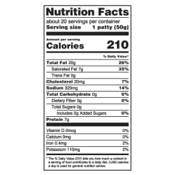 Great Value Fully Cooked Original Frozen Pork Sausage Patties, Family Size, 35.6 oz bag - Thumbnail 4