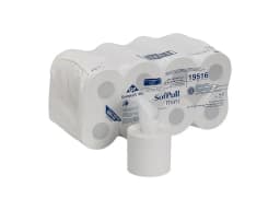 Sofpull Mini White 2-ply High-capacity Centerpull Bathroom Tissue - 2 Ply - 16 Per Carton - 1 Carton - 5.25" X 8.50" - White - Fiber - Thumbnail 6