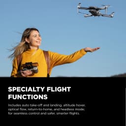 Vivitar SkyVision 4K Ultra HD GPS Foldable Video Drone with 4.3" Display Controller, Brushless Motors, 1-Axis Gimbal, VR Headset, 17-Minute Flight - Thumbnail 6