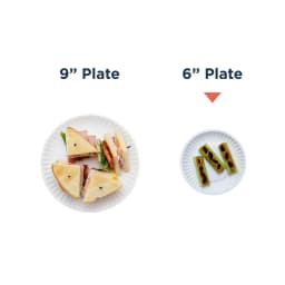 Great Value Uncoated White Paper Plates, 6 Inch, Pack - Thumbnail 2