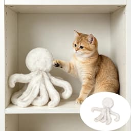 White Fluffy Dolls,Soft Cute Stuffed Animal Toys | Sofa Decoration Toy & Pet Interaction Toy for Anxiety Relief & Car Doll Decoration,Ideal Gifts - Thumbnail 2