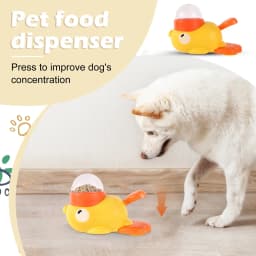 Dog Interactive Slow Feeder, Duck-Shaped Design Iq Training & Bloat Prevention, Adjustable Abs Slow Feeding Toy For Small/Medium Dogs, Reduces - Thumbnail 2