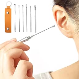 ZZERHUOO Stainless Steel Ear Pick For Ear Wax Removal And Ear Cleaning Hygiene With Multiple Kitchen Spray Foam Toilet Foam Limestone Shower Tile - Thumbnail 6