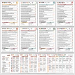 Cleaning Planner & Schedule Checklist Organizer – Daily, Weekly, Monthly & Annual Chore Chart Notebook, Durable Household Management Journal for Home - Thumbnail 5