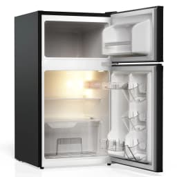 TCL Black Compact Two-Door Refrigerator with Freezer for Dorm, Office & Garage, 3.1 Cu - Thumbnail 11
