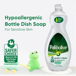 Palmolive Ultra Pure + Clear Liquid Dish Soap, Spring Fresh Scent, 32.5 Fluid Ounce Bottle - Thumbnail 3
