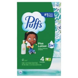 (6 pack) Puffs Plus Lotion Facial Tissues, 4 Family Boxes, 124 tissues per box - Thumbnail 12