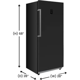 Equator Advanced Appliances 14 cu ft Convertible Freezer Refrigerator - Garage Ready - Stainless Steel -FR1400-Color:Black - Thumbnail 6