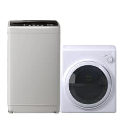 TABU Portable Washer and Dryer Set, 19LBS Portable Washing Machine & 13LBS Compact Dryer (White) - Thumbnail 1