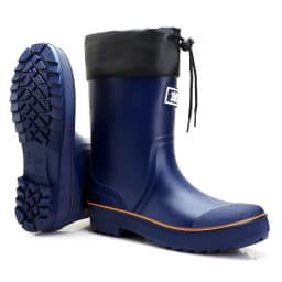 Lcamaw Rain Boots for Men, Waterproof PVC Rubber Boots, Non-Slip Mid-Calf Garden Mud Boots, Comfortable Lightweight Fishing Boots for Yard Farm Hiking Outdoor Work, Size 9 - Thumbnail 1
