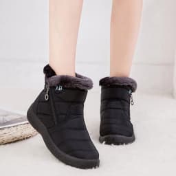 Ecetana Women Winter Snow Boots Keep Warm Ankle Booties Non-Slip and Waterproof Shoes - Thumbnail 5