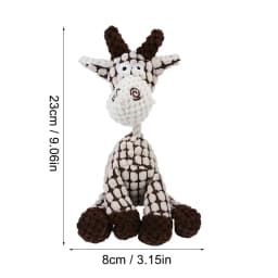 Dog Toy Durable Stuffed Animal Chew Toy With Squeak Cute Dog Toy For Small To Medium Dogs Dog Rope for Large Dogs Christmas Dog Squeaky - Thumbnail 3