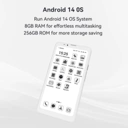 HiBreak Pro 6.13 inch Epaper Cell Phone with Android 14 OS, 8GB RAM, 256GB Storage - Thumbnail 4