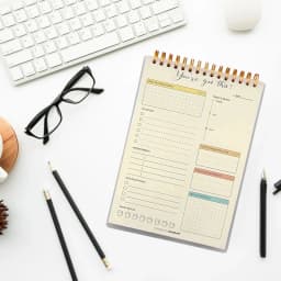 TOPRenddon A5 Spiral Notebook Planner - Daily To Do List Notepad for Students & Professionals, 50 Page Productivity Journal with Lay-Flat Design - Thumbnail 5