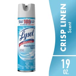 Lysol Disinfectant Spray, Sanitizing and Antibacterial Spray, Crisp Linen Scent, 19 fl oz, 3 pack - Thumbnail 7