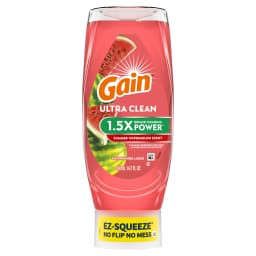Gain Ultra EZ-Squeeze Dish Soap, Dishwashing Liquid, Grease Removal, Summer Watermelon, 14.7oz - Thumbnail 1