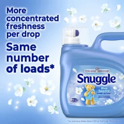 Snuggle Liquid Fabric Softener, Cuddle-Up Fresh Blue Sparkle, 123.1 oz, 181 Loads - Thumbnail 3