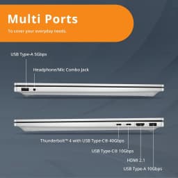 HP OmniBook 7 16" 2K OLED Touchscreen Laptop, Intel Core 9 270H, 32GB DDR5, 3TB Storage (2TB SSD+1TB Docking Station) - Thumbnail 9