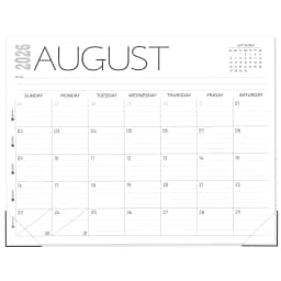 OuMuaMua Desk Calendar 2026-2027, 11 Months (Jul 2026-May 2027), 14" x 11" Desktop & Wall Calendar Thick Paper Monthly Planner for Home Office, Dorm - Thumbnail 1