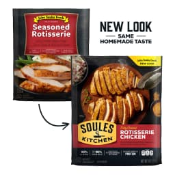 Soules Kitchen Rotisserie Chicken, 8 oz, Refrigerated, 18g Protein per 3oz Serving - Thumbnail 2