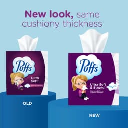 Puffs Pañuelos Faciales Ultrasuaves sin Loción, 1 Caja Mega Cúbica, 72 Pañuelos Faciales por Caja - Thumbnail 3